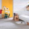 Vliestapete Kinder Schrift Herzen bunt weiß 38140-1
