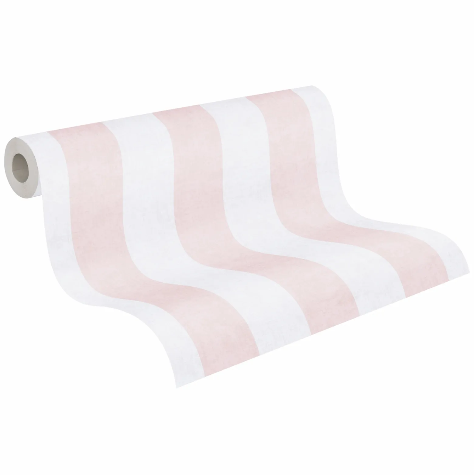 Vliestapete Kinder Streifen Rosa Creme 77078-2