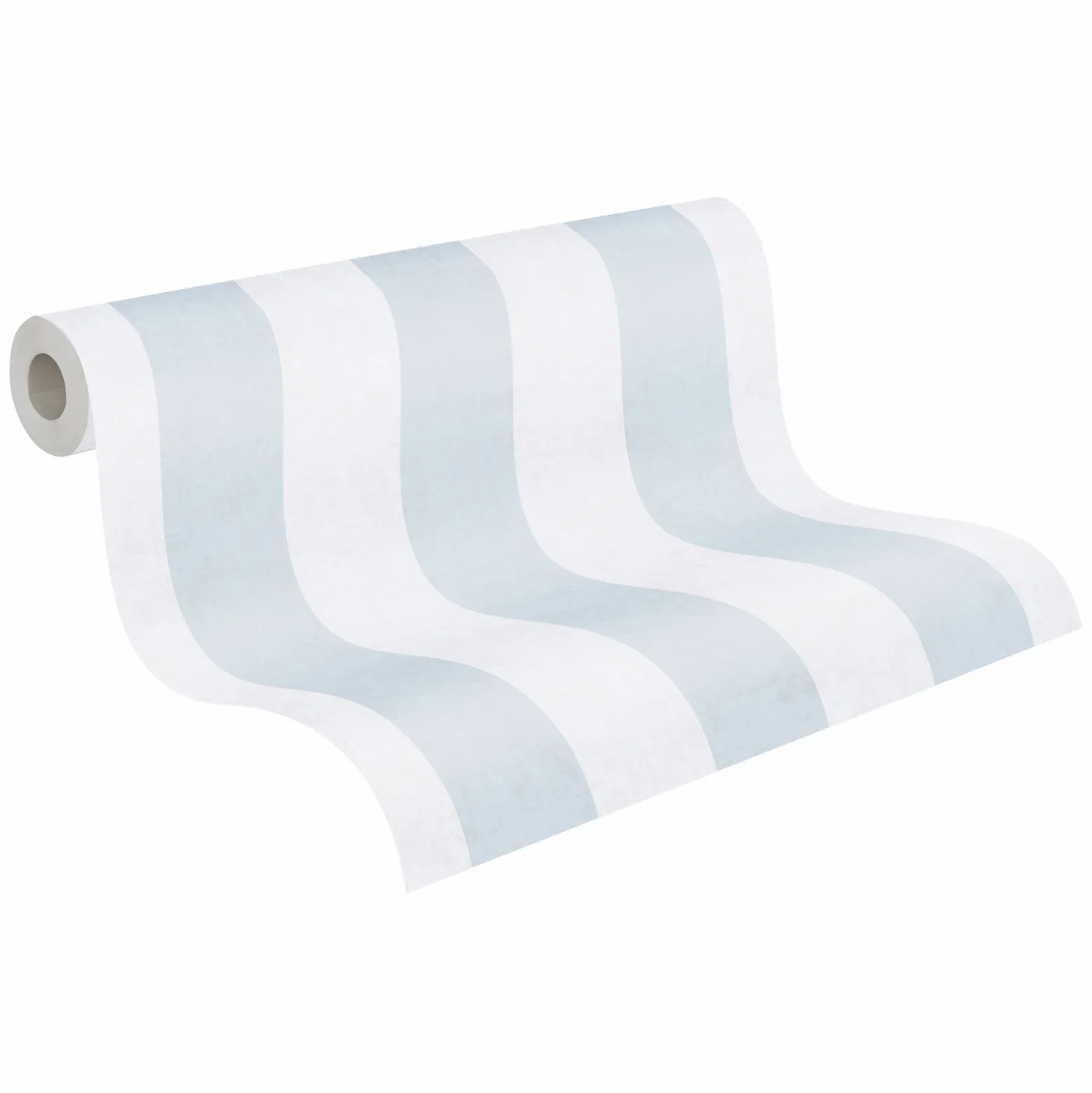 Vliestapete Kinder Streifen Blau Creme 77078-4