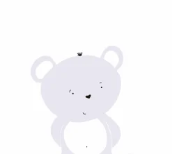 Vliestapete Kinder Teddybären rosa grau weiß 38136-2