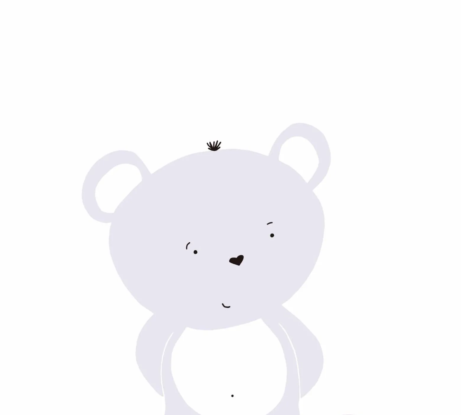 Vliestapete Kinder Teddybären rosa grau weiß 38136-2