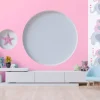 Vliestapete Kinder Uni-Design rosa 38322-8