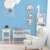 Vliestapete Kinder Uni-Design blau 38327-3