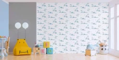 Vliestapete Kinder Uni-Design dunkelgrau 38323-5