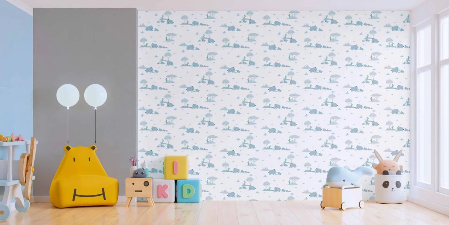 Vliestapete Kinder Uni-Design dunkelgrau 38323-5