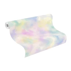 Vliestapete Kinder Wolkenhimmel pastell Glitzer 818017
