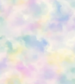 Vliestapete Kinder Wolkenhimmel pastell Glitzer 818017