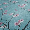 Vliestapete Kirschblüten Floral blau rosa 37912-3