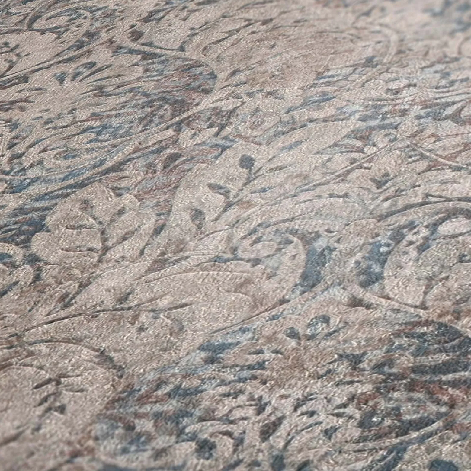 Vliestapete Klassik Barock beige blau Mata Hari 38093-1