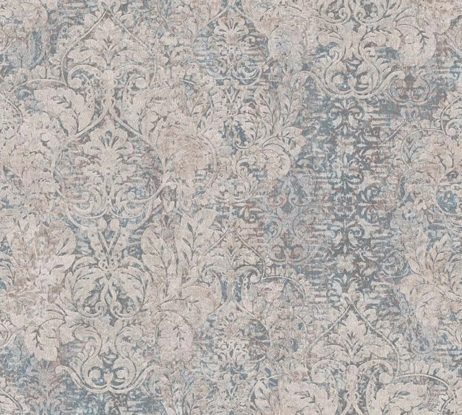 Vliestapete Klassik Barock beige blau Mata Hari 38093-1