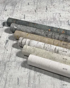 Vliestapete Kork Patina grau silber Metallic 85748