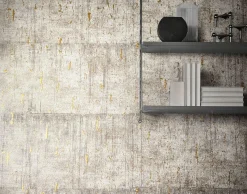Vliestapete Kork Patina greige gold Metallic 85747