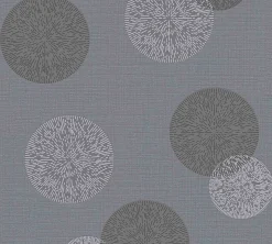 Vliestapete Kreise Grafik grau anthrazit 34771-3