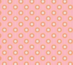 Vliestapete Kreise Retro Grafik Rosa Orange 39537-3