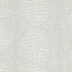 Vliestapete Krokodil Muster Creme Grau Metallic 10529-14