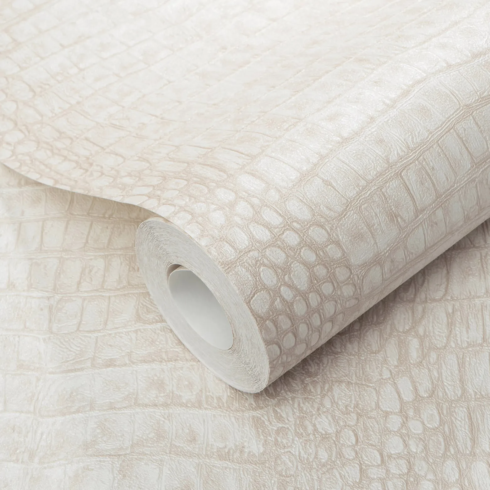 Vliestapete Krokodil Optik Creme Metallic 10560-02