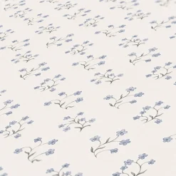 Vliestapete Landhaustil Blumen Weiß Blau Grau 39074-1