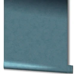Vliestapete Leinen-Optik blau Metallic Marburg 32413