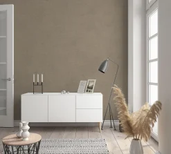 Vliestapete Leinen-Optik braun Metallic Marburg 32429