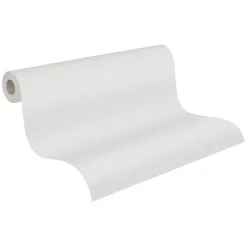 Vliestapete Leinenoptik Einfarbig Grau Blau 39547-5