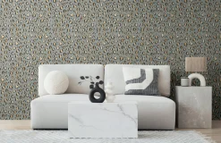 Vliestapete Leo Muster Felloptik Grau Beige 78216-2