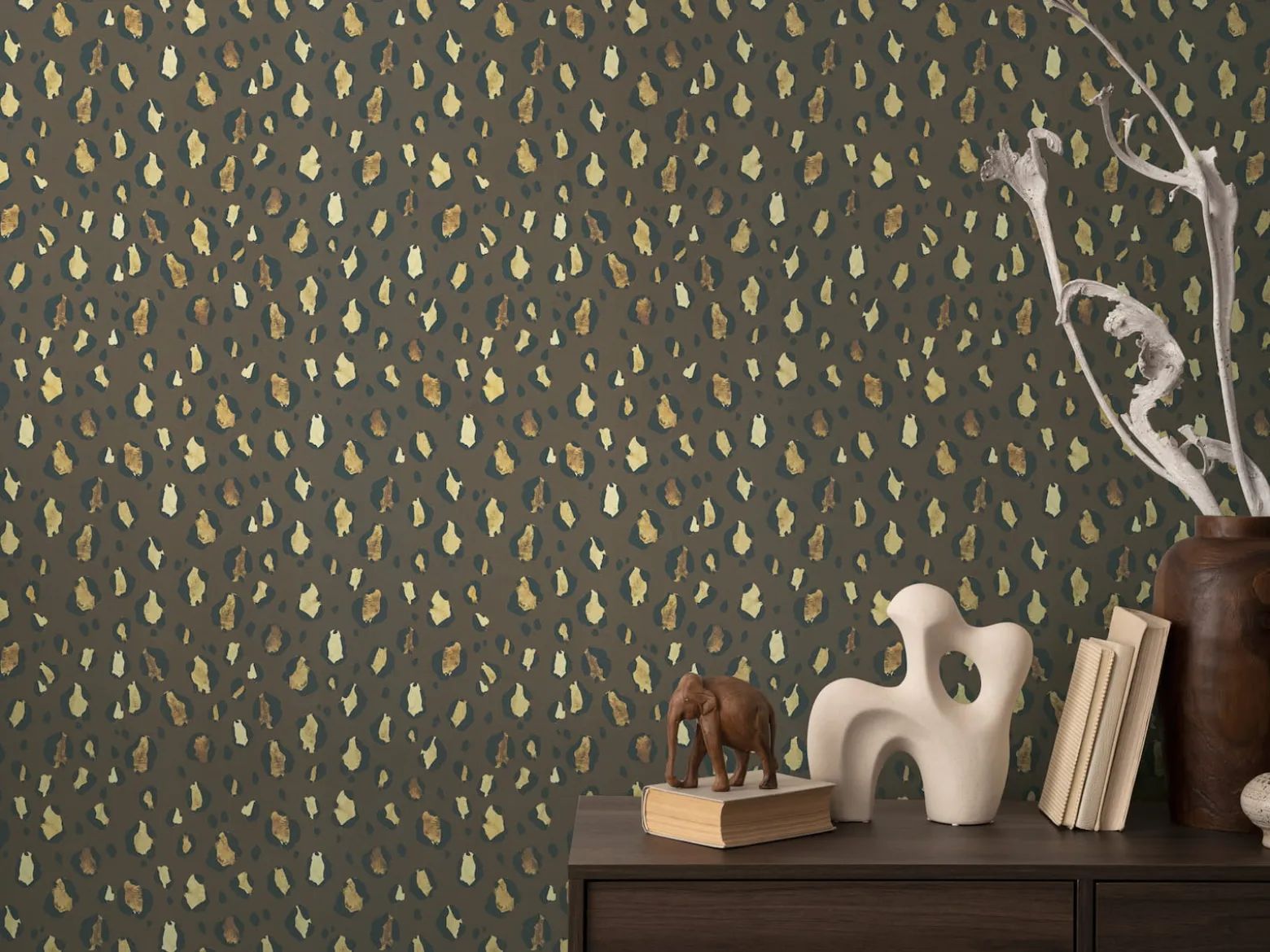Vliestapete Leo Muster Felloptik Braun Beige 78216-3