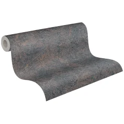 Vliestapete Linien Metallic Schwarz Bronze 39177-5