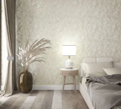Vliestapete 34252 Linien Muster Grau Gold Marburg