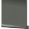 Vliestapete Linien Rauten Anthrazit Gold Metallic 82408