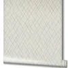 Vliestapete Linien Rauten Beige Gold Metallic 82407