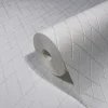 Vliestapete Linien Rauten Creme Perlmutt Metallic 82405