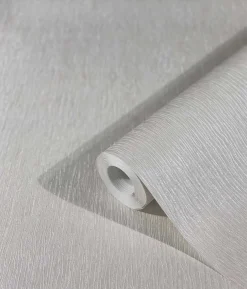 Vliestapete Linien Seiden-Optik Metallic weiß grau 32621
