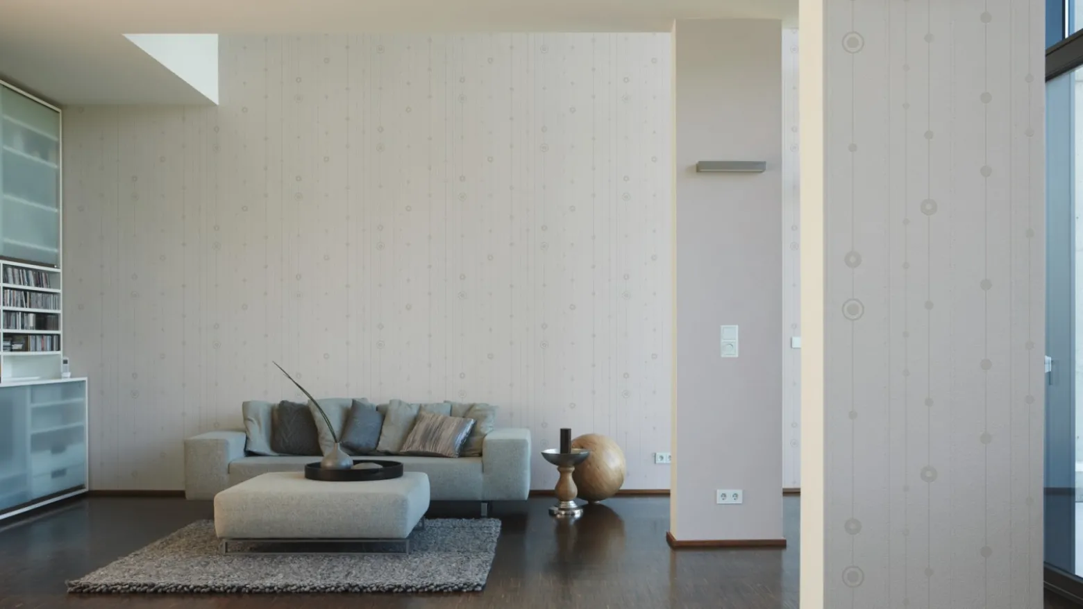 Vliestapete livingwalls Creation grau Glitzer 3032-57