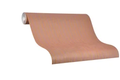 Vliestapete Marburg Streifen rot-braun metallic 84864