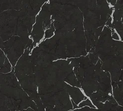 Vliestapete Marmor Muster schwarz silber Glanz 37855-2