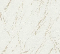 Vliestapete Marmor Optik Creme Beige Metallic 39336-3