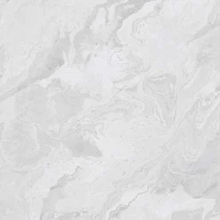 Vliestapete Marmor Optik Weiß Silber Metallic 10318-14