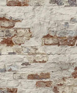 Vliestapete Mauer Vintage Rot Weiß WL3302