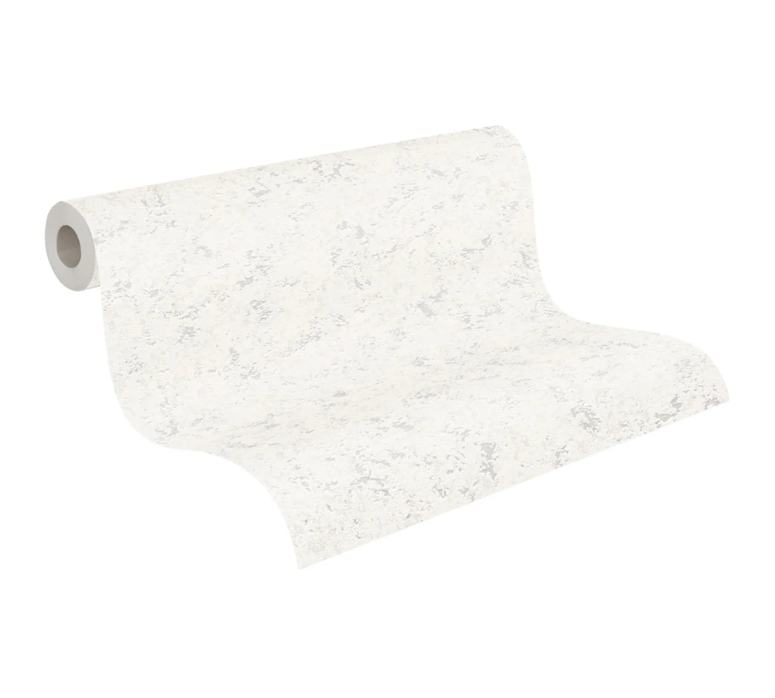 Vliestapete Meliert Metallic weiß silber 3777-15
