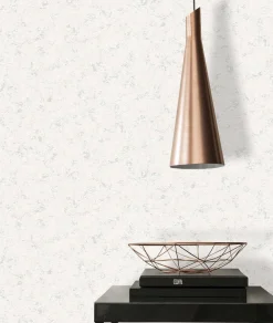 Vliestapete Meliert Metallic weiß silber 3777-15