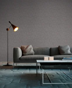Vliestapete Meliert Metallic grau gold 3777-08