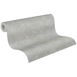 Vliestapete meliert Uni grau-blau braun 37655-7