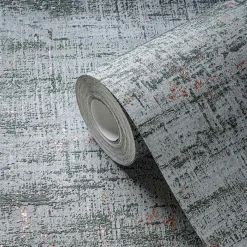 Vliestapete Metalloptik Blau Kupfer Metallic 39657-1
