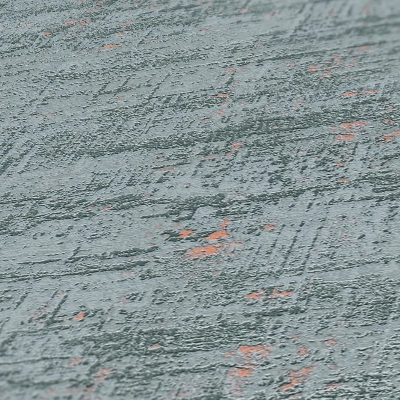 Vliestapete Metalloptik Blau Kupfer Metallic 39657-1