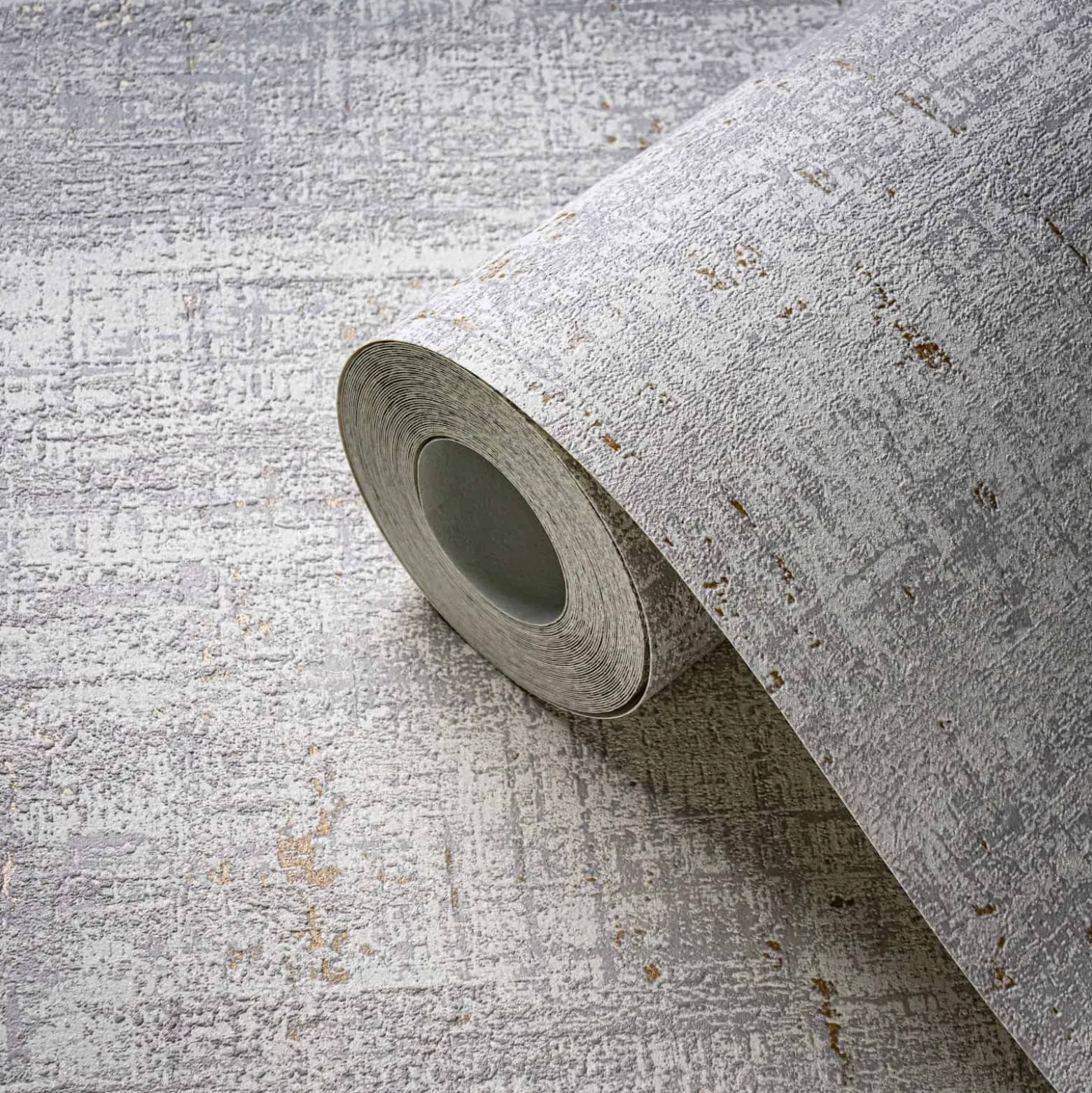 Vliestapete Metalloptik Grau Gold Metallic 39657-3