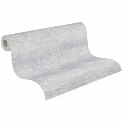 Vliestapete Metalloptik Grau Silber Metallic 39657-2