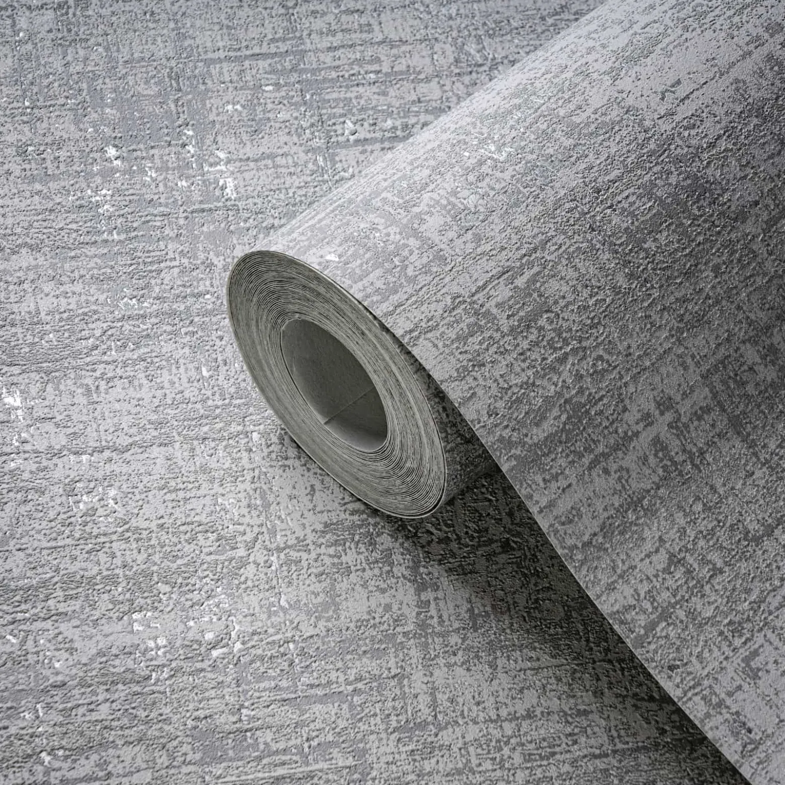 Vliestapete Metalloptik Grau Silber Metallic 39657-2