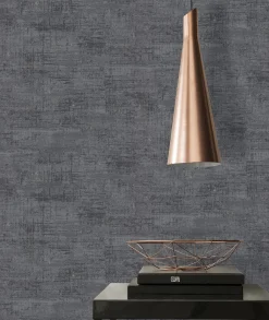 Vliestapete Metalloptik Schwarz Silber Metallic 39657-6
