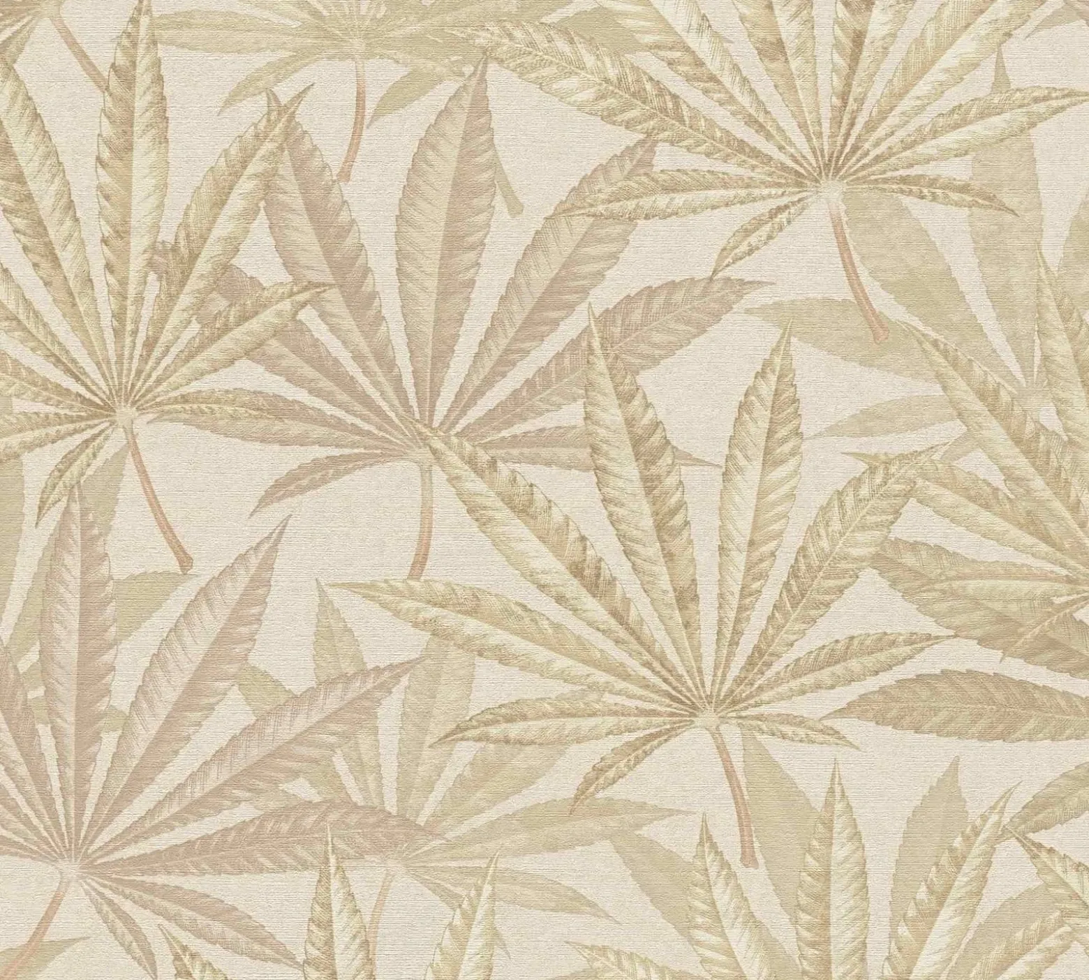 Vliestapete Michalsky Blattmuster Beige Creme 39984-3