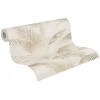 Vliestapete Michalsky Blätter Beige Creme Metallic 39980-1